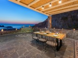 Lindos Vigli Private Villa outdoor dining table