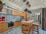 Lindos Vigli Private Villa galley-style kitchen
